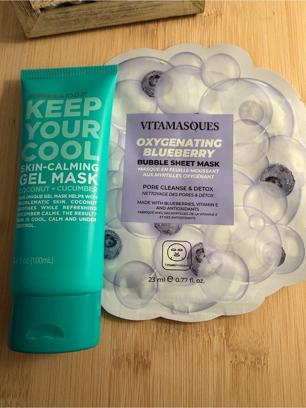 Formula 10.0.6 keep your cool gel mask & bubble face mask